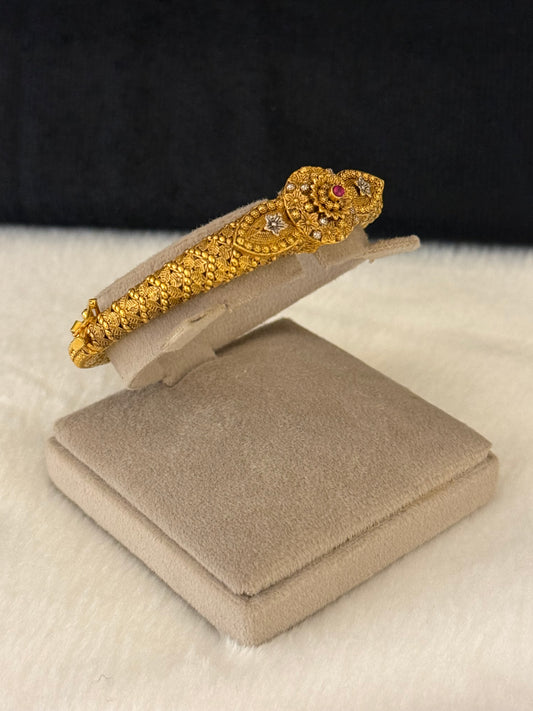 925 Silver Gold Plated Bangles-Sbg56