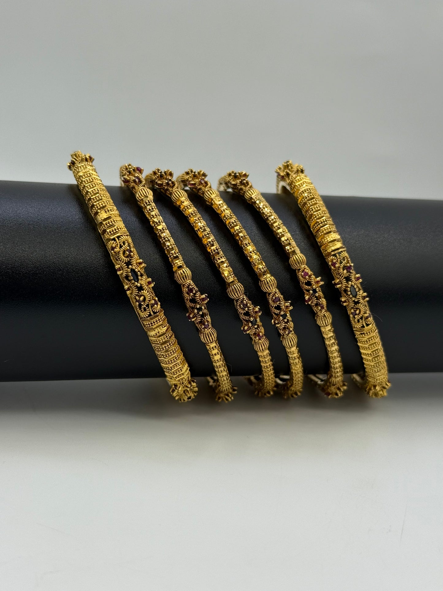 925 Silver Gold Plated Bangles-Sbg33