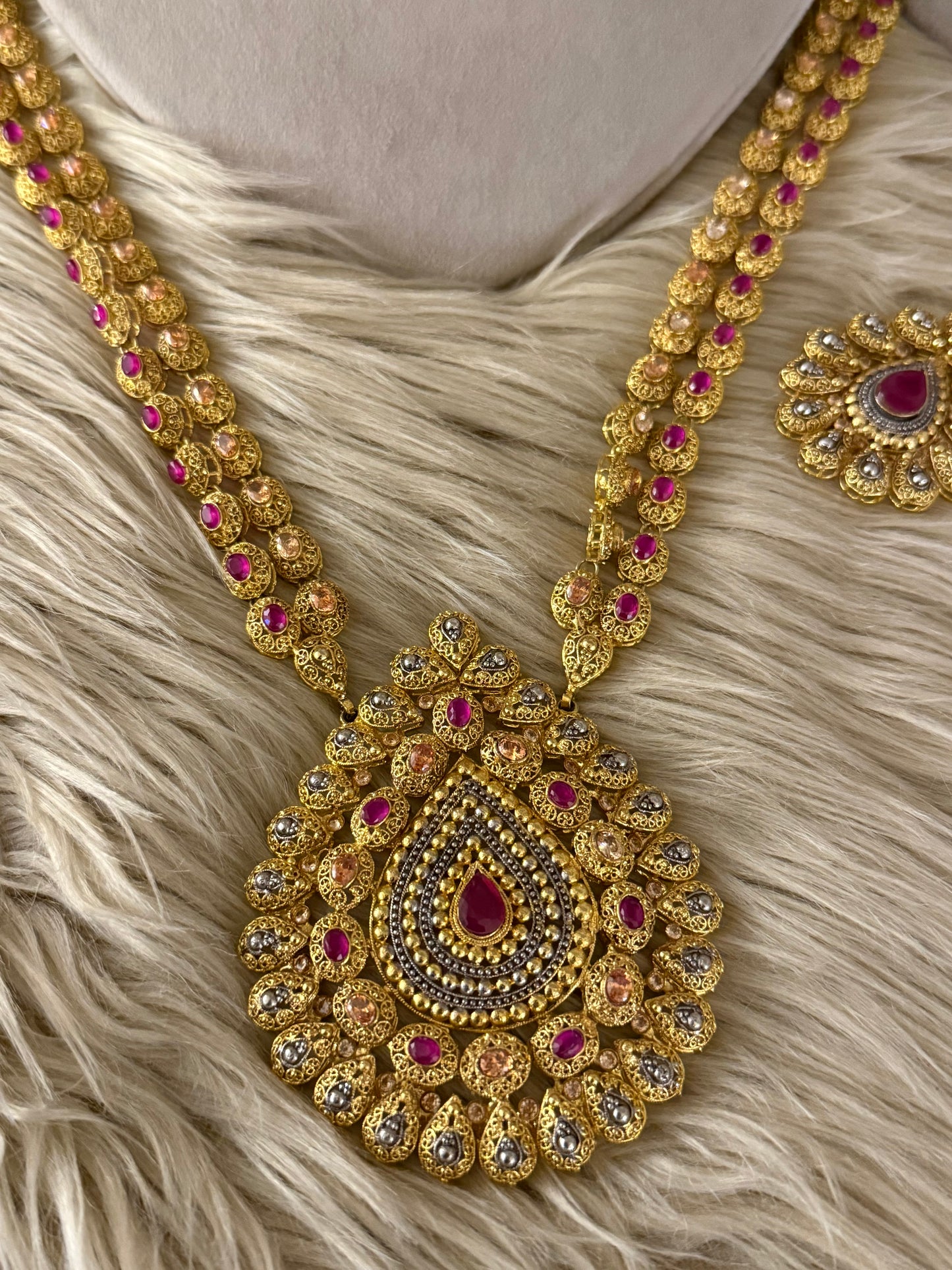 Crimson Radiance Bridal Set-Bs34