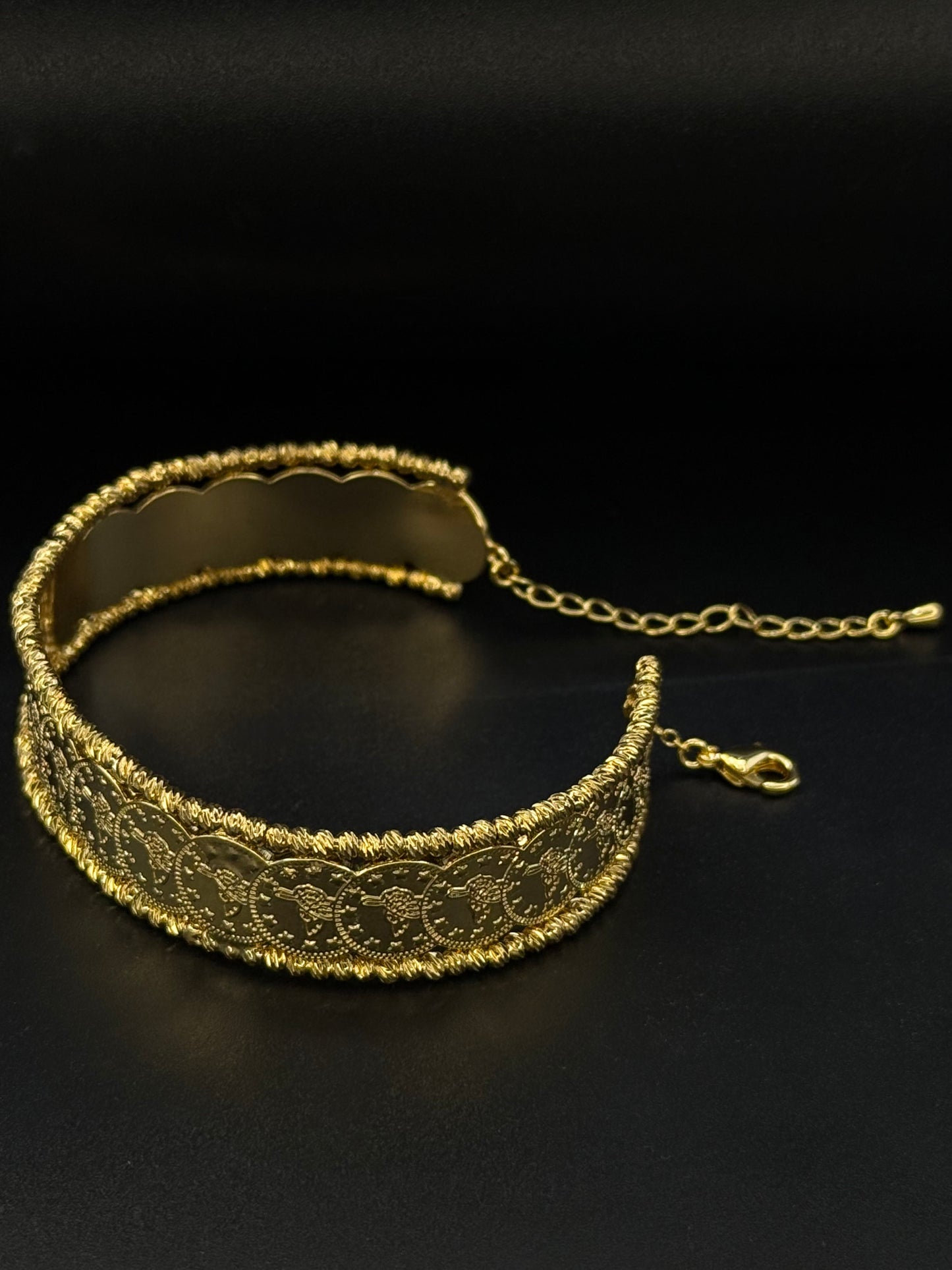 Peacock Coin Cuff-Bs16