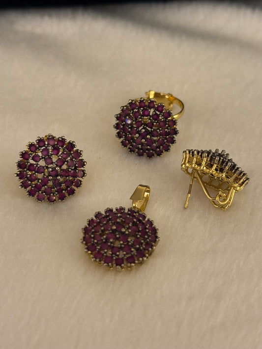 Goldplated Pendant Set-Ps51