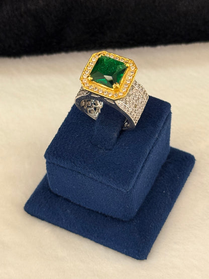 925 Silver Rhodium Plated Ring-Sr122