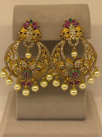 Gold Plated Earrings-Er73