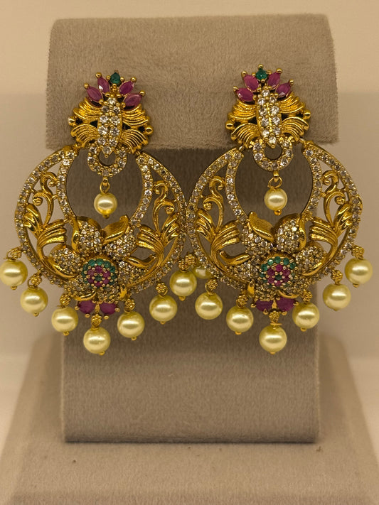 Gold Plated Earrings-Er73