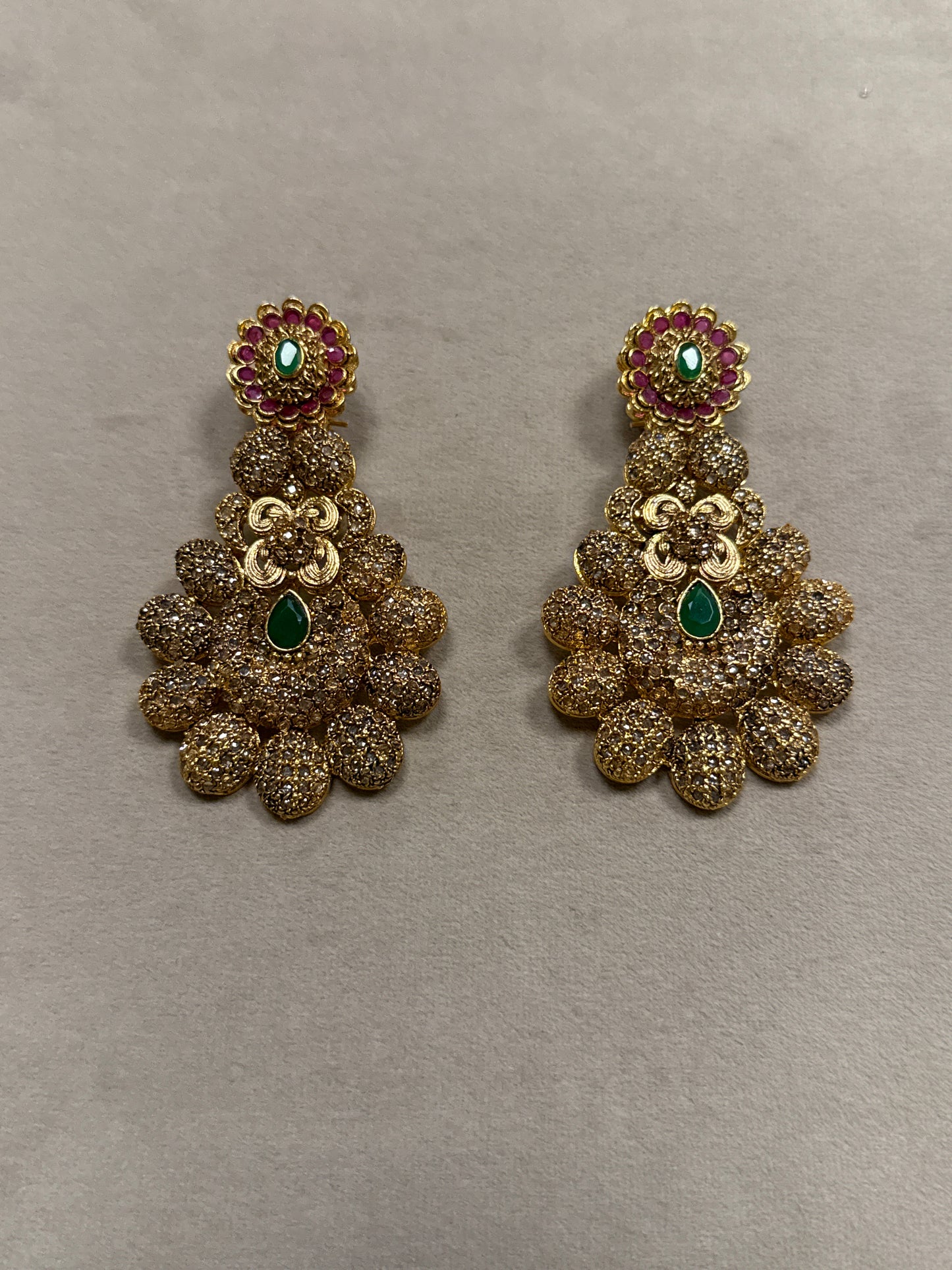 Red and Green Earrings-Er56