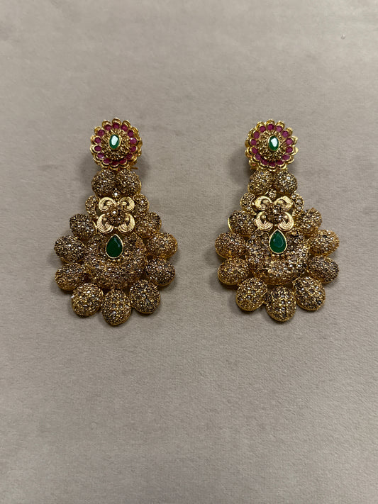 Red and Green Earrings-Er56