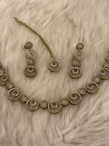 Goldplated necklace set-Ns63
