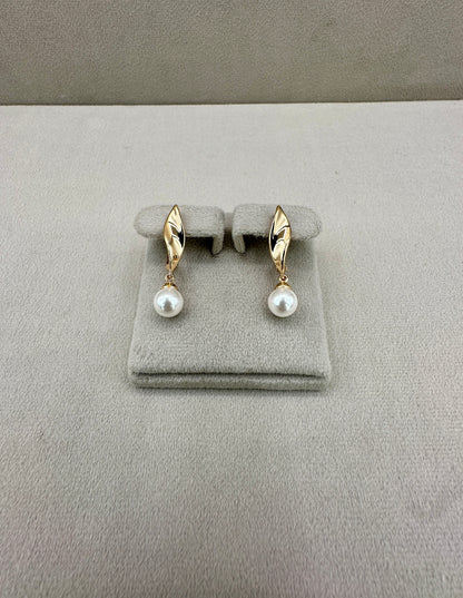 Pearl Hoop Earrings