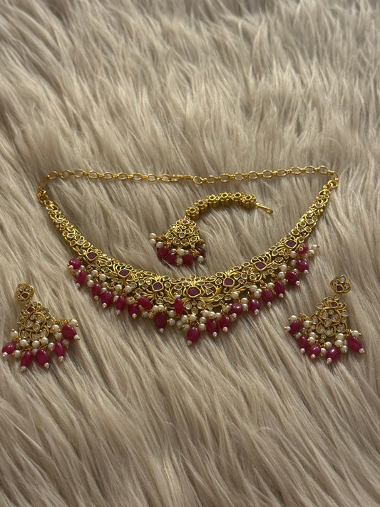Goldplated Necklace Set-Ns104