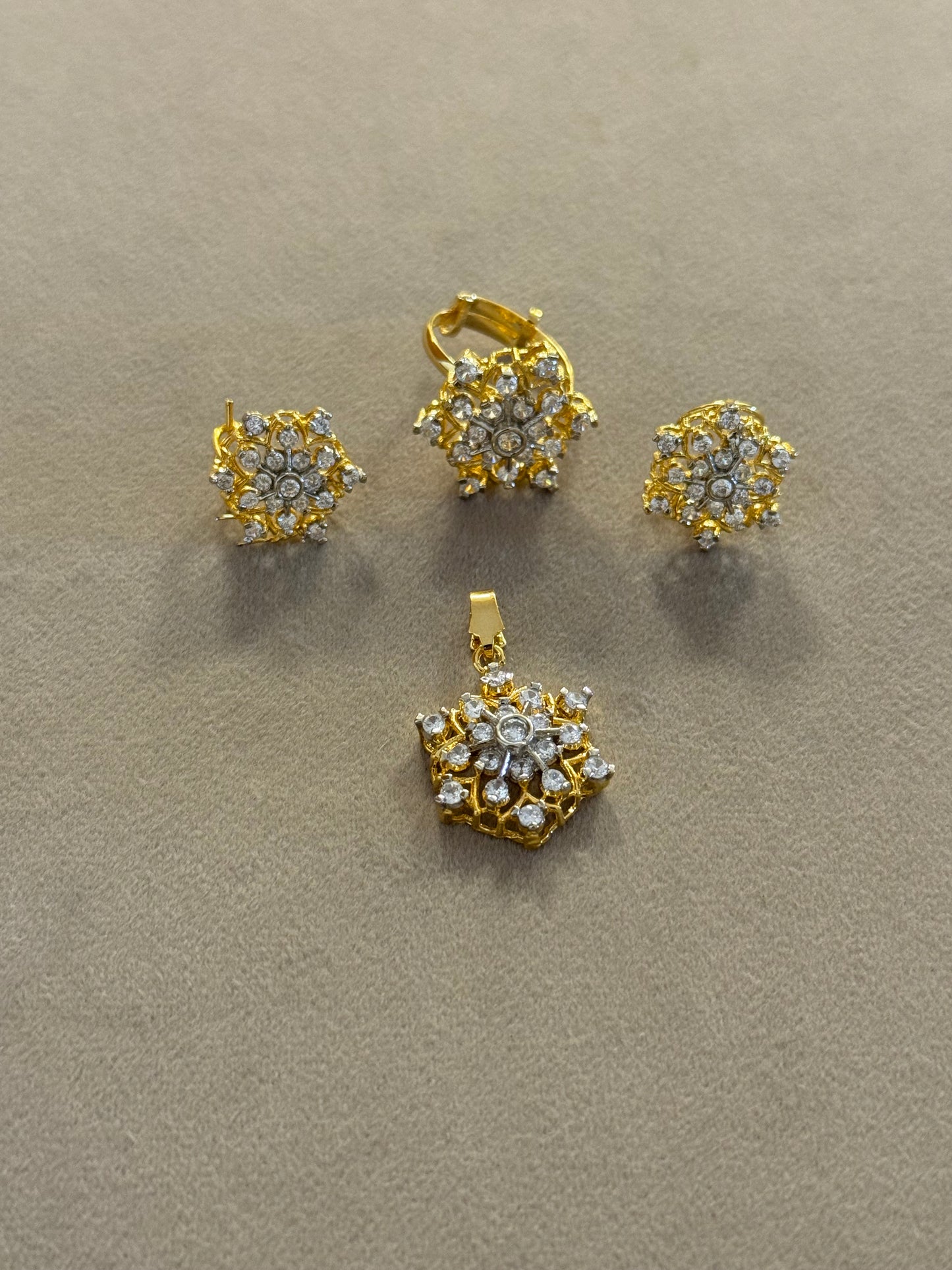 Goldplated Pendant Set-Ps35