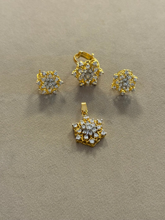 Goldplated Pendant Set-Ps35