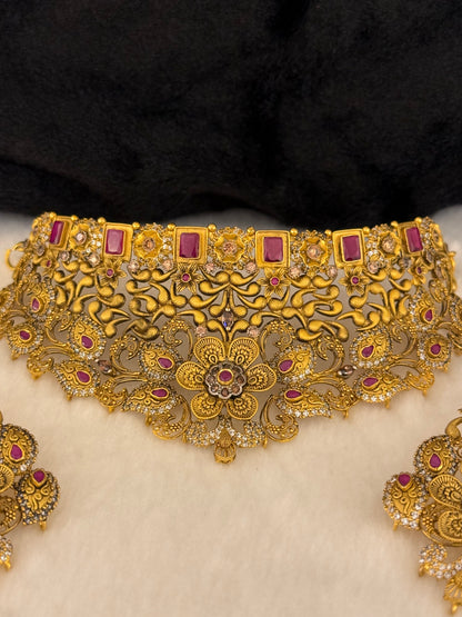 925 Silver Collar Set-SNS31