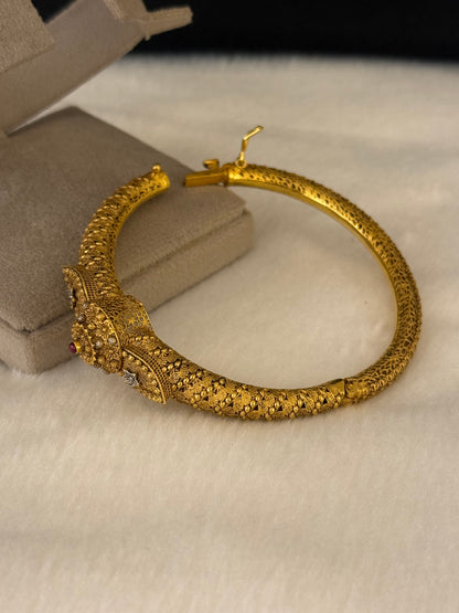 925 Silver Gold Plated Bangles-Sbg56