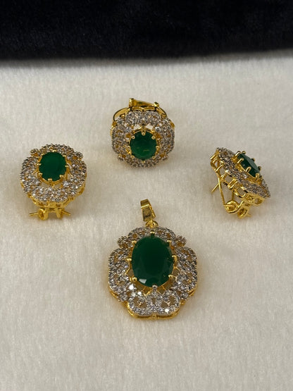 Goldplated Pendant Set-Ps56