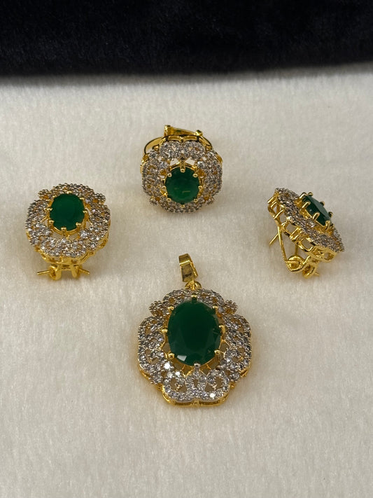 Goldplated Pendant Set-Ps56