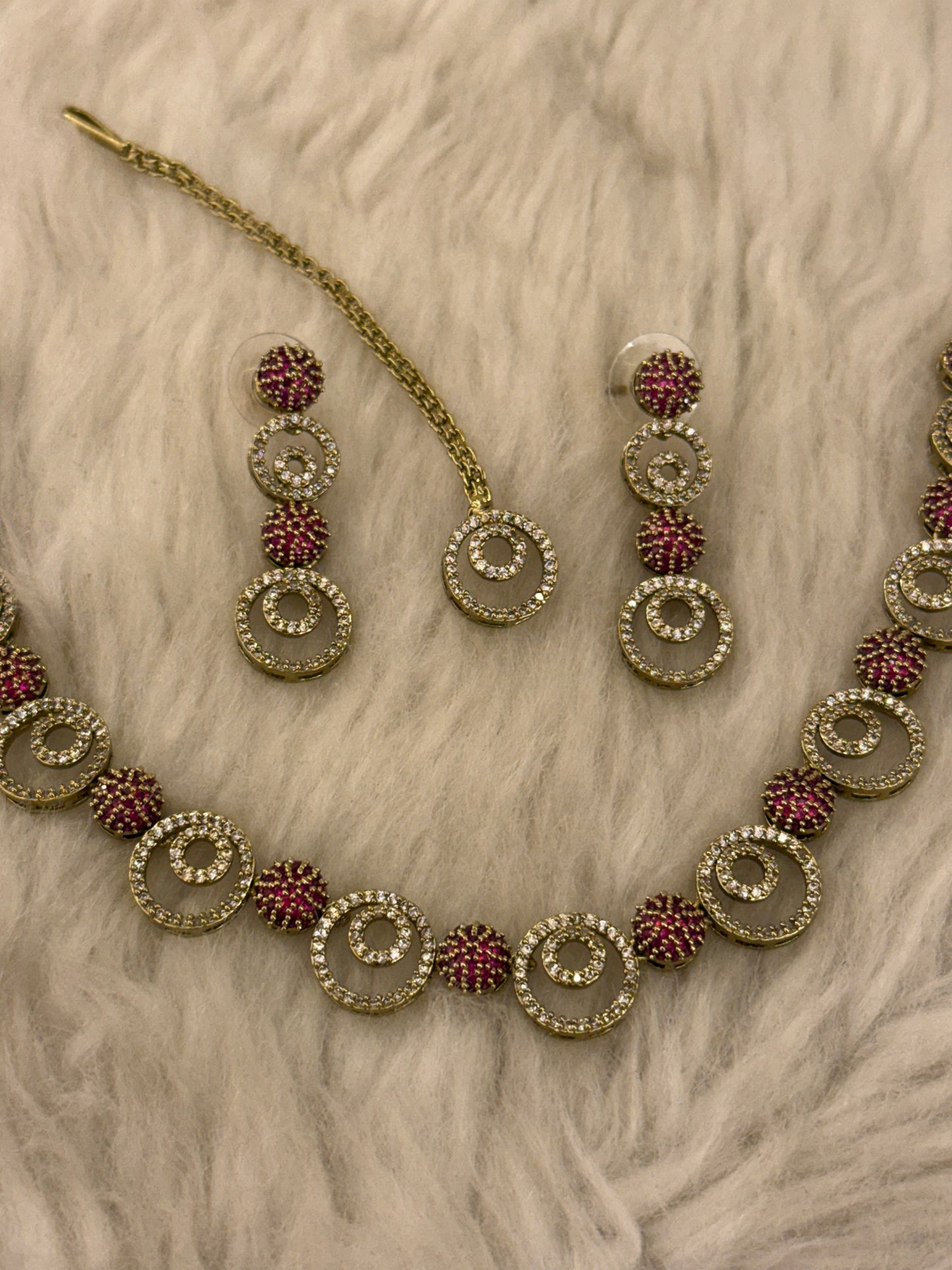 Goldplated necklace set-Ns63