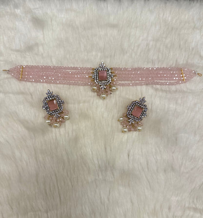 Regal Noir Choker Set-Ns17