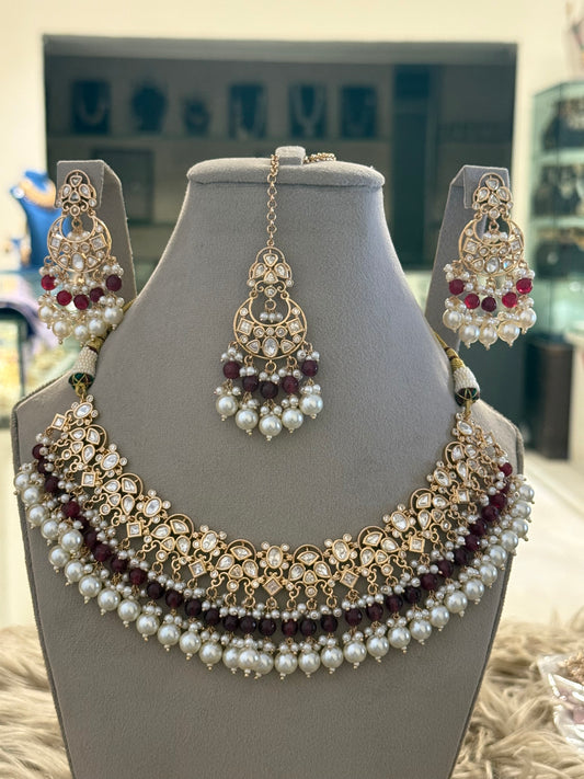 Goldplated Necklace Set-Ns121