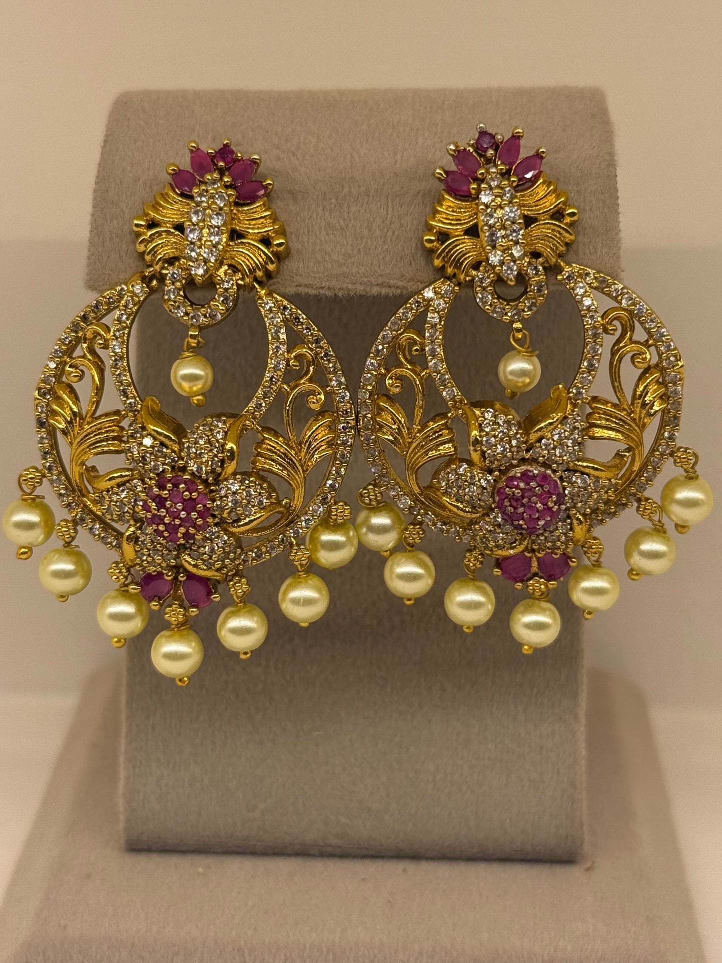 Gold Plated Earrings-Er73