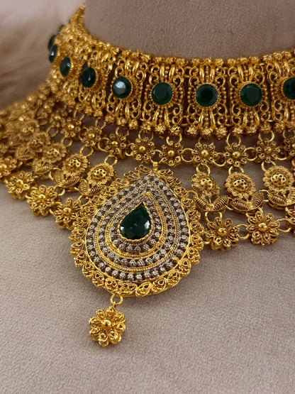 Gold Plated Bridal Set-Bs92