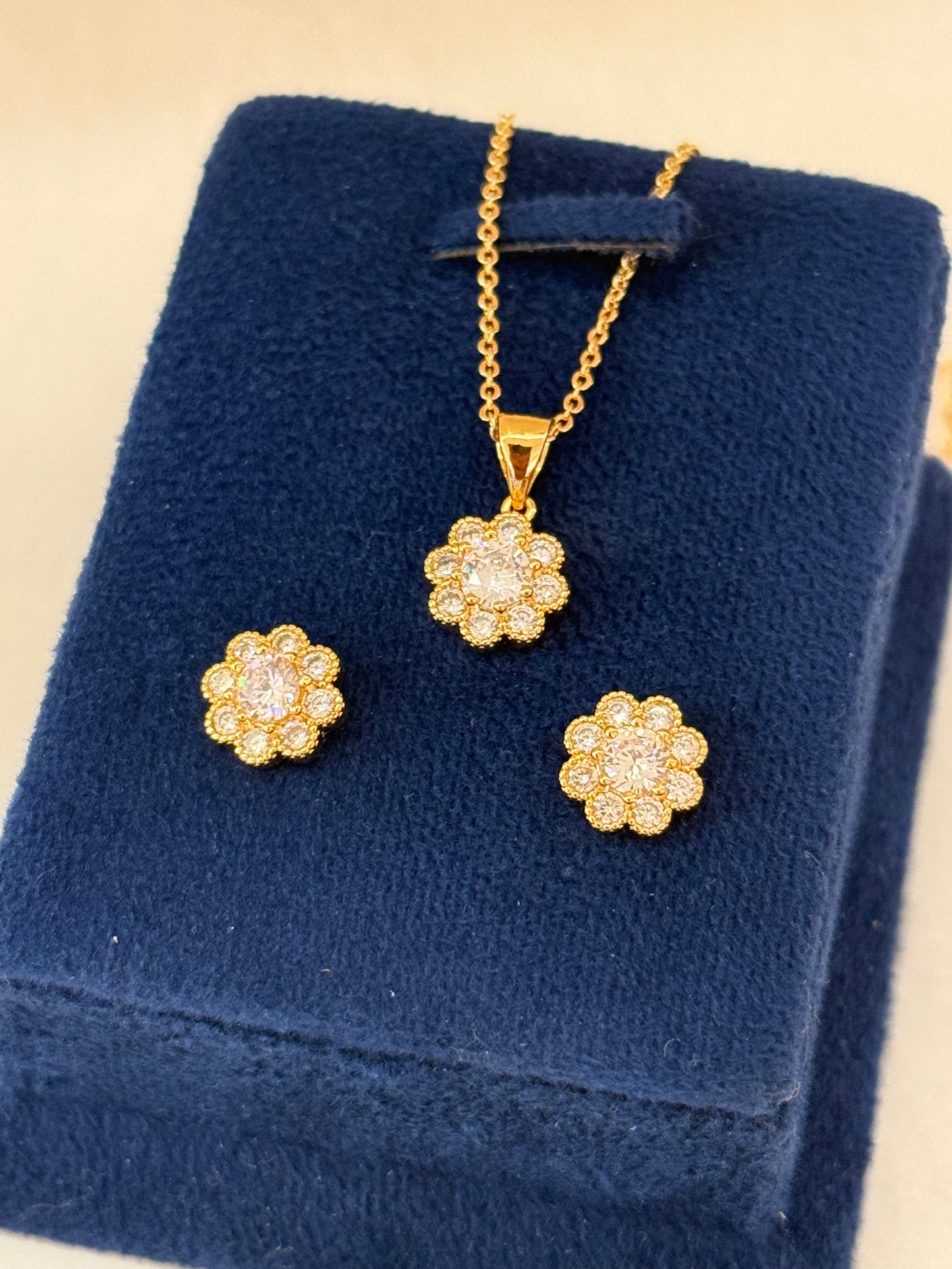 Goldplated Pendant Set-Ps88