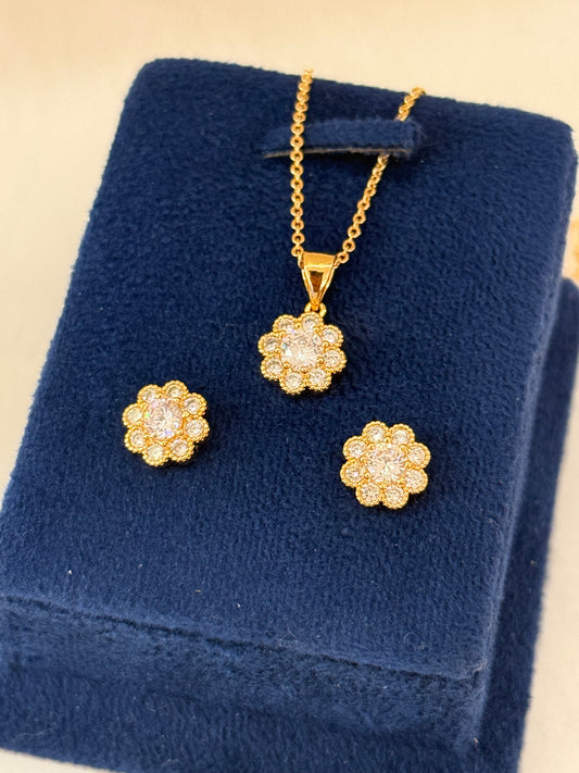 Goldplated Pendant Set-Ps88
