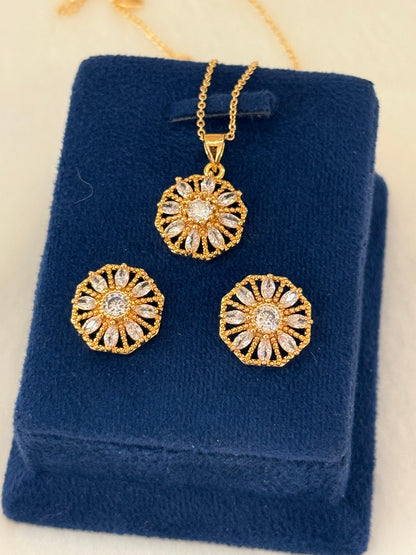 Goldplated Pendant Set-Ps79