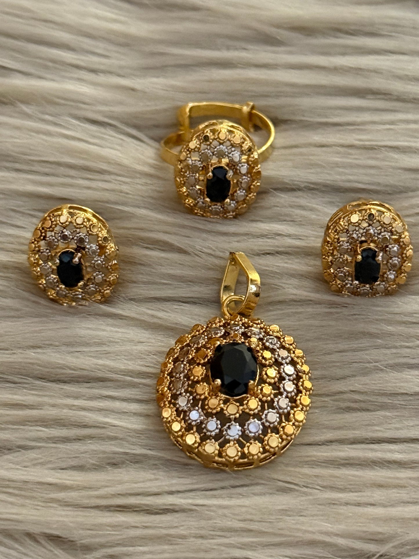Goldplated Pendant Set-Ps37