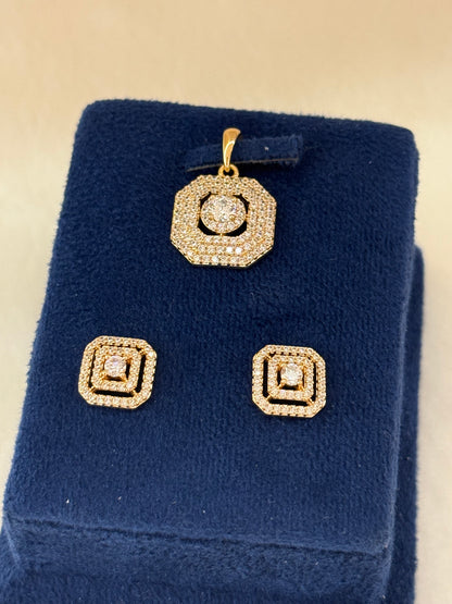 Goldplated Pendant Set-Ps90