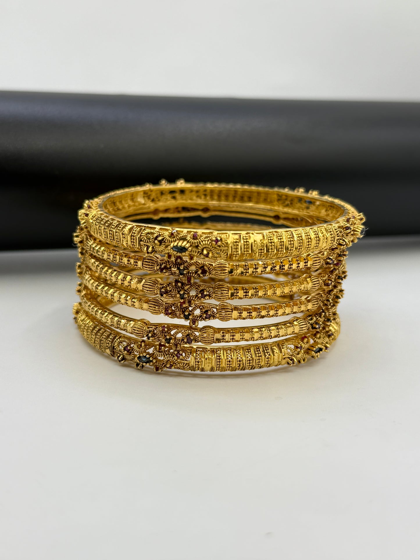 925 Silver Gold Plated Bangles-Sbg33