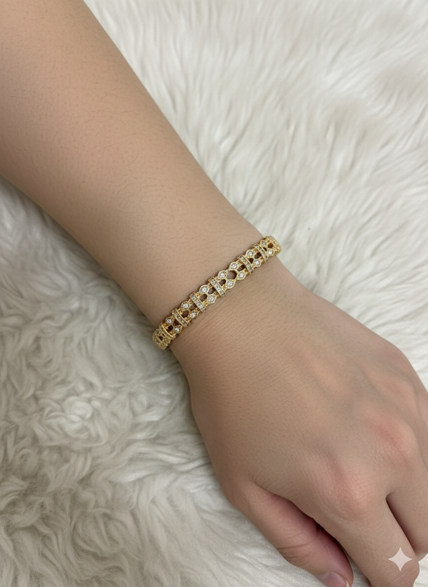Goldplated bracelet-Bs22