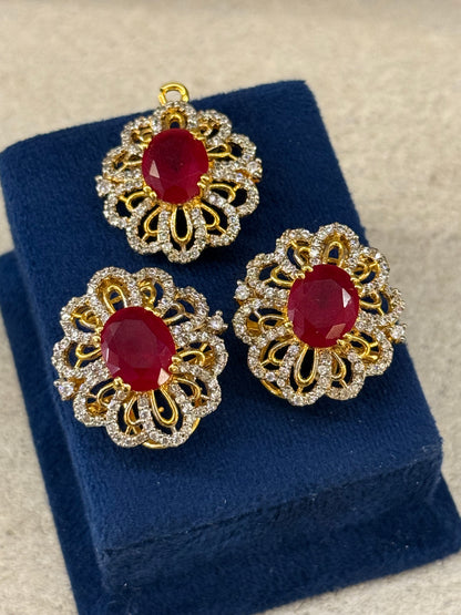 Goldplated Pendant Set-Ps57