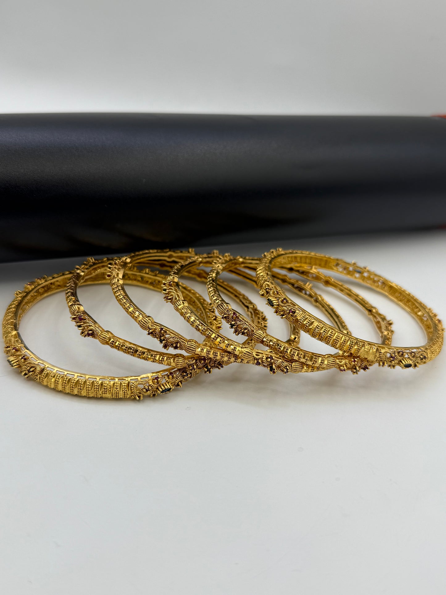925 Silver Gold Plated Bangles-Sbg33