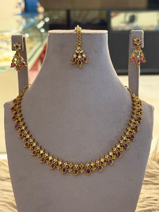 Goldplated Necklace Set-Ns113