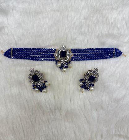 Regal Noir Choker Set-Ns17