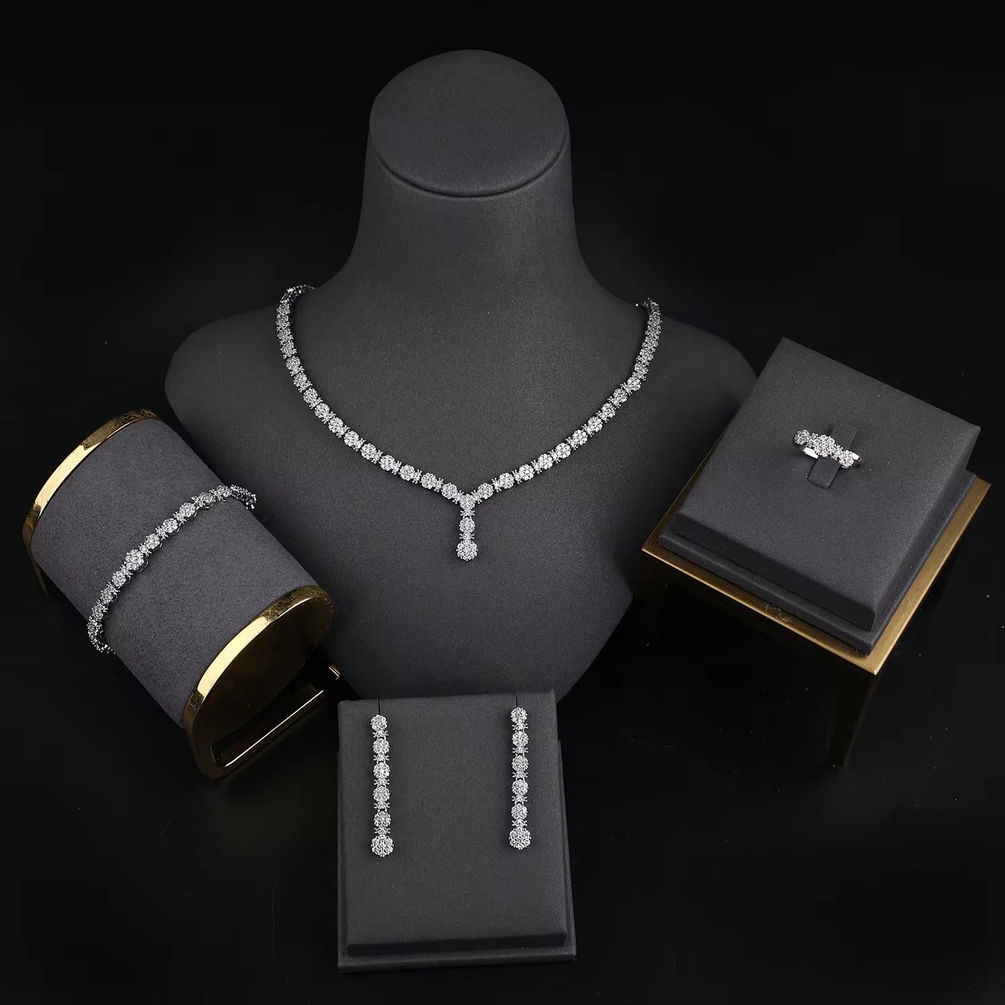 Tennis Zircon Set-Ns2