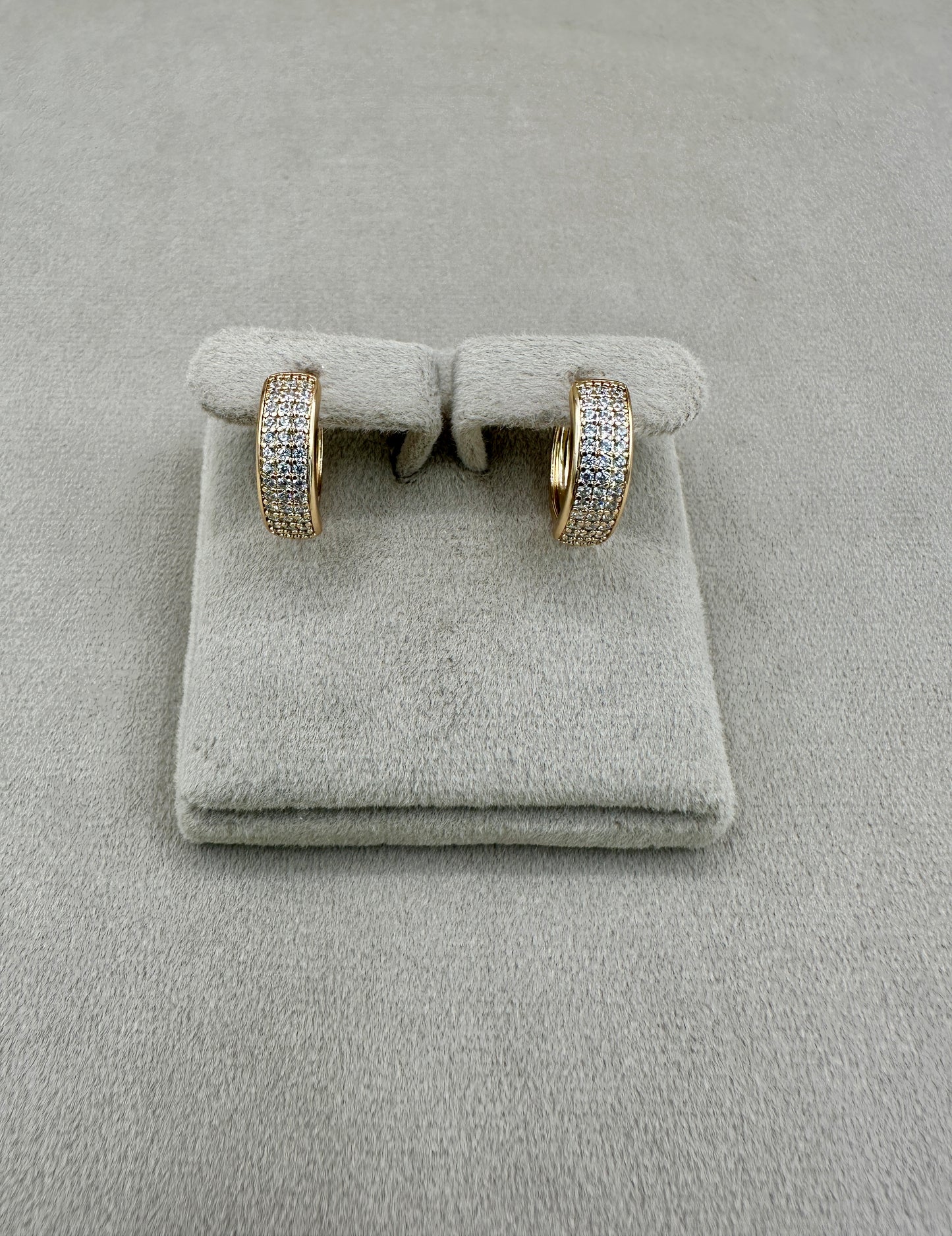 Zircon Hoop Earrings