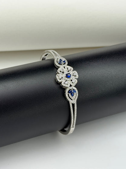 925 Sapphire Bloom Cuff-Bs19