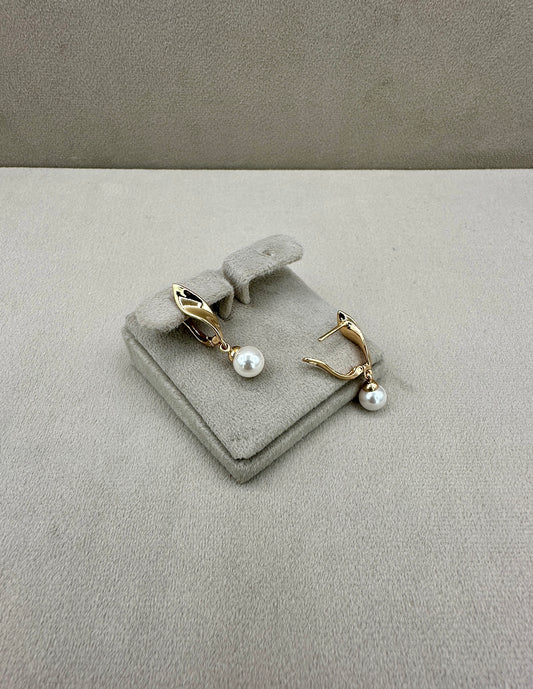 Pearl Hoop Earrings