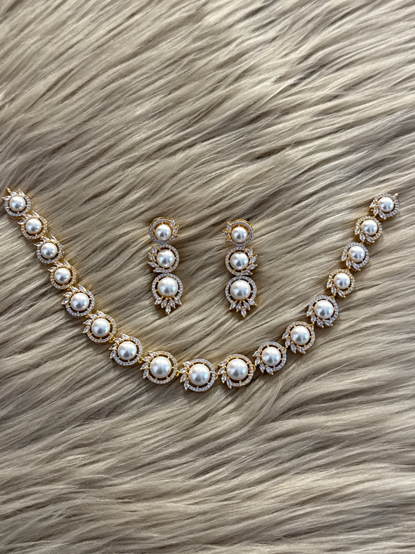 Goldplated Necklace Set-Ns86