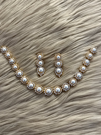 Goldplated Necklace Set-Ns86