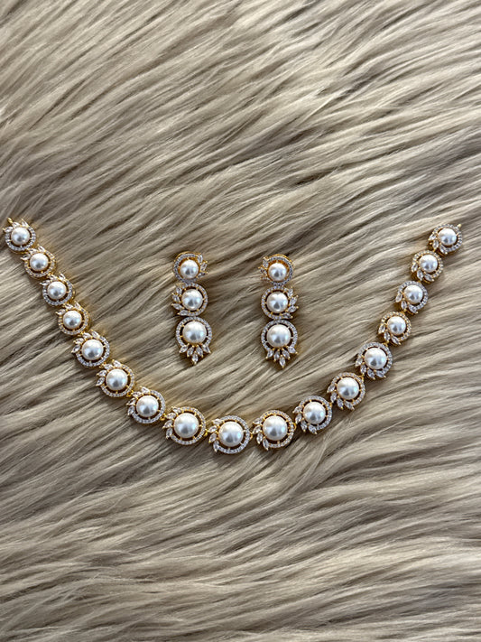Goldplated Necklace Set-Ns86