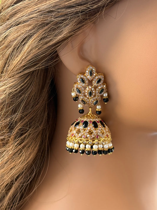 Royal Noir Jhumkas-Er52