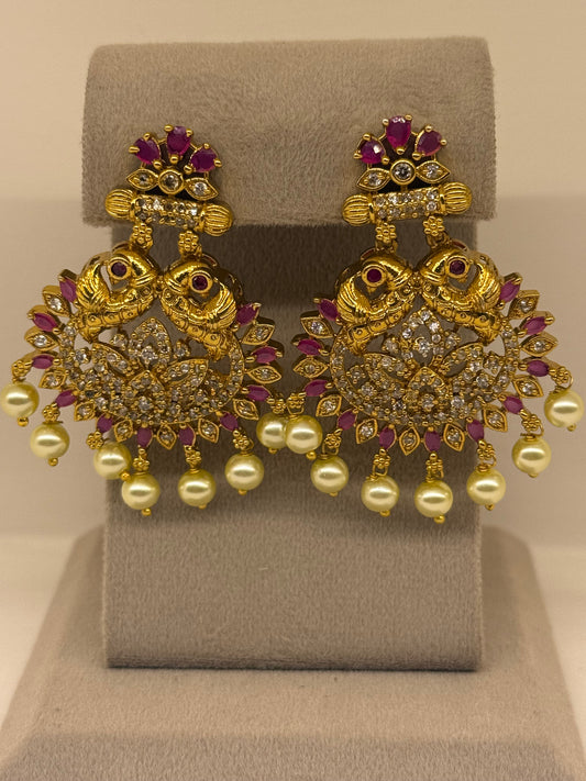 Gold Plated Earrings-Er70