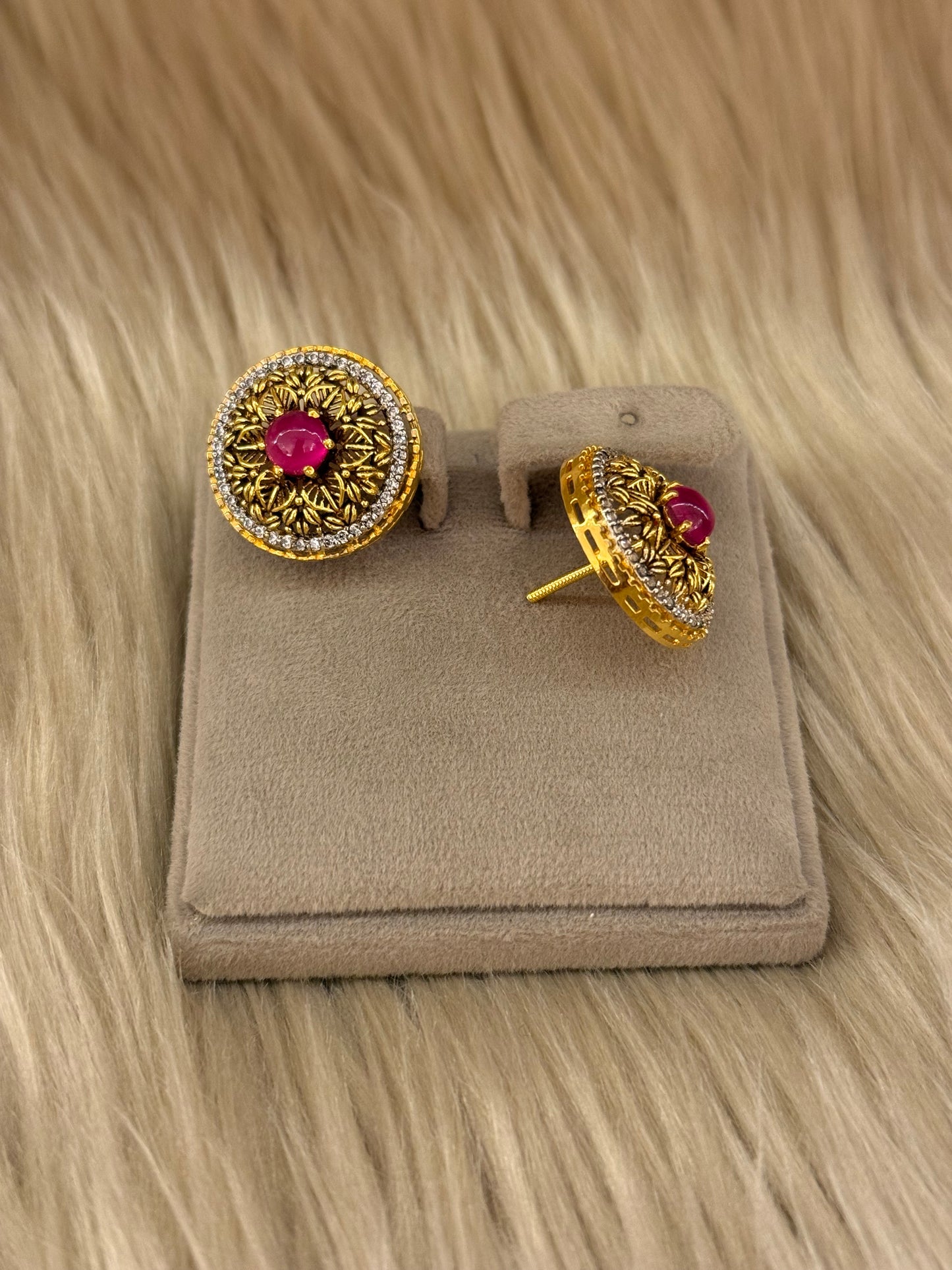 925 Silver GoldPlated Tops-STP134