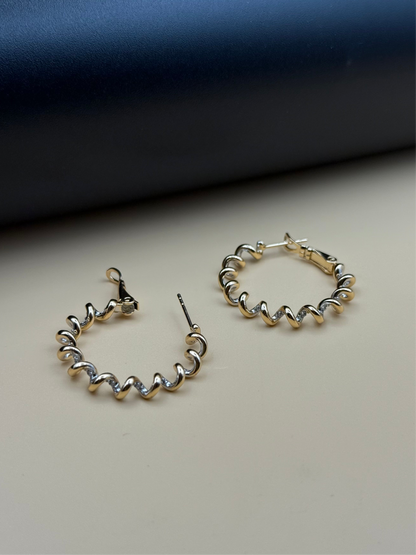 Golden Wave Hoops-Db14