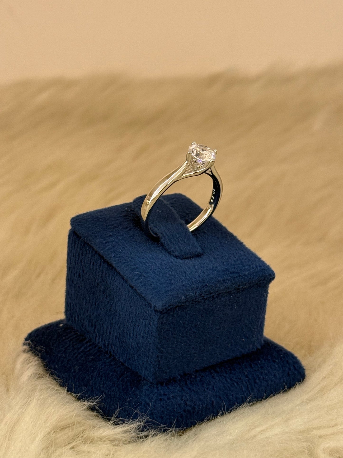 Rhodium Plated Ring-R48