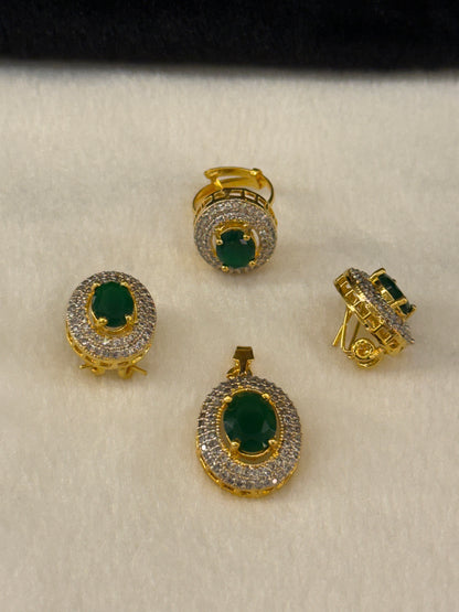 Goldplated Pendant Set-Ps55