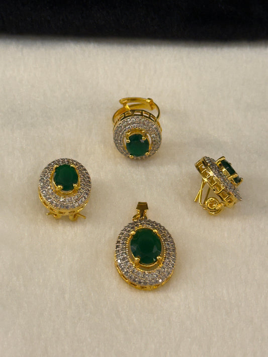 Goldplated Pendant Set-Ps55