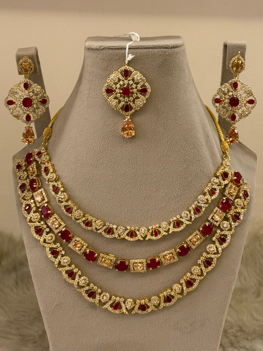 Goldplated Bridal Set-Bs83